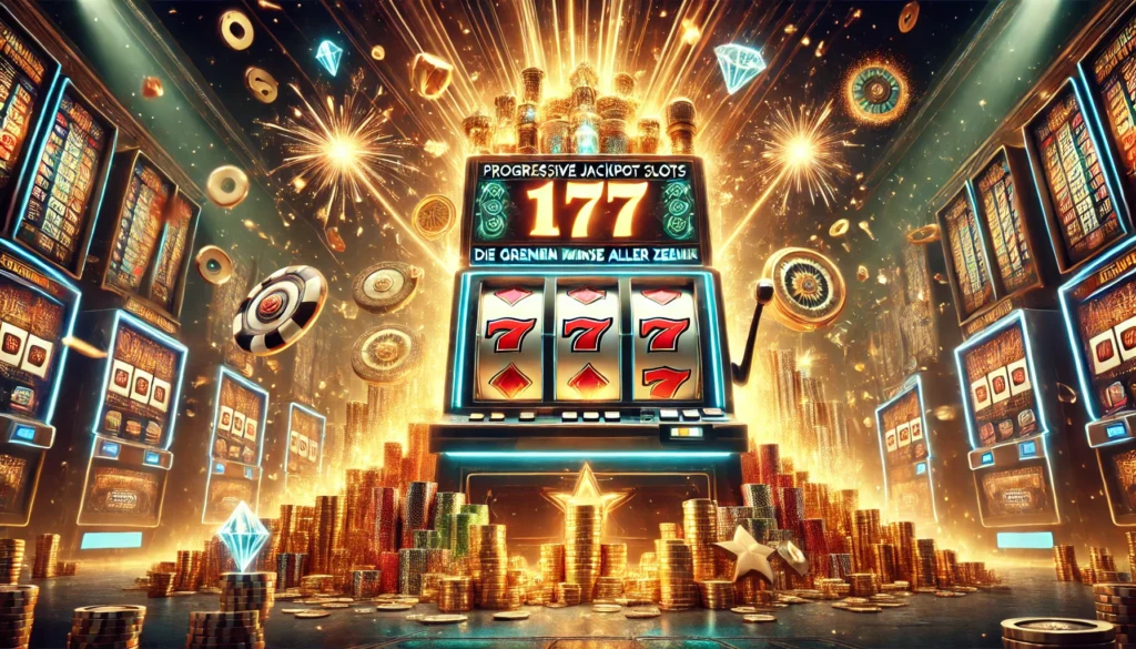 DALLE 20250327 122252 A highimpact and visually stunning 169 banner image for a blog post titled Progressive Jackpot Slots Die größten Gewinne aller Zeiten Progressiv Freispiele Slots